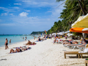 Sunbathing at Boracay