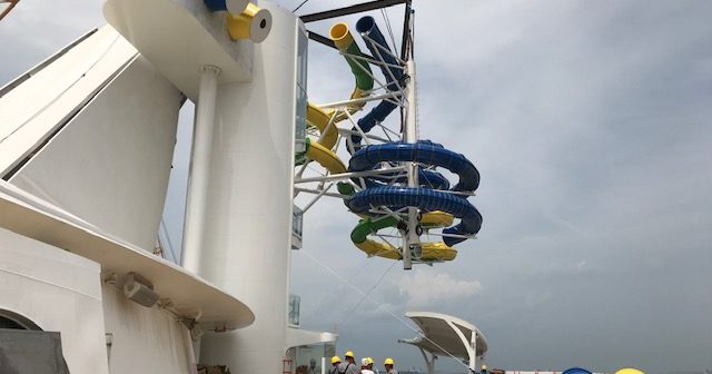 The new slide on Voyager of the Seas