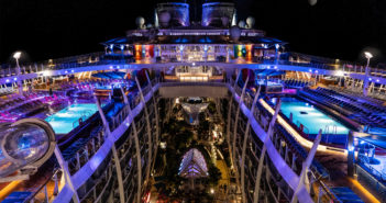 Symphony of the Seas at Night