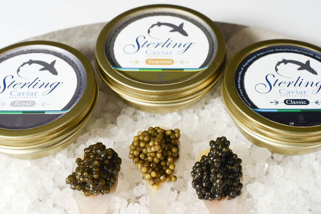Seabourn's Stirling caviar